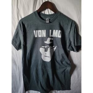 Von LMO  band   t shirt size   Medium heather gray
